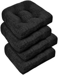 downluxe Chair Cushions for Dining Chairs 4 Pack, Tufted Indoor Chair Pads by Downluxe