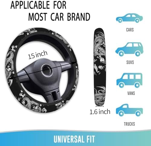 Steering Wheel Cover 15 Inch Breathable Anti Slip - Image 4