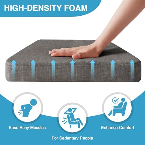 IASEAHK Chair Cushions for Dining Chairs Set of 6, Non Slip Kitchen Chair Pads - Image 3