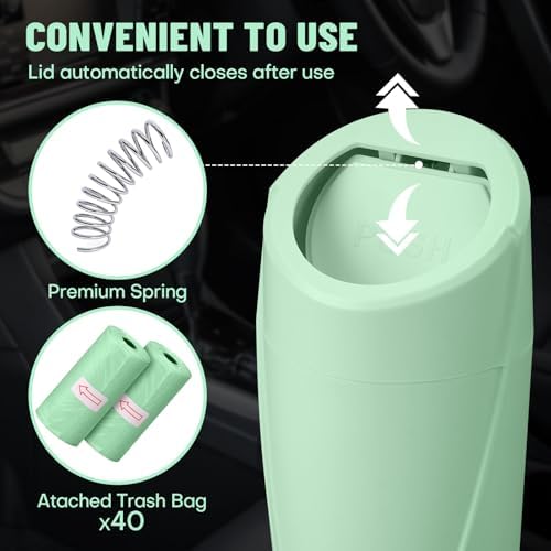 Car Trash Can Bin with Lid - Image 6