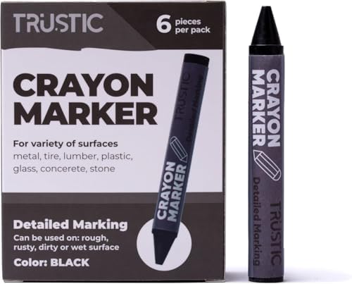 Universal Crayon Wax Marker for Industrial and Craft Detailed Marking on Lumber by Trustic