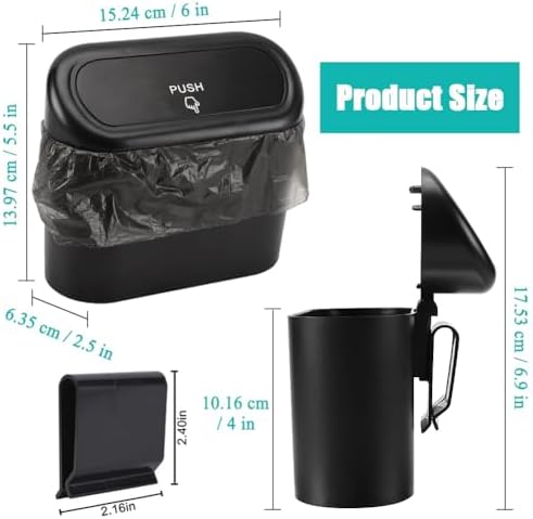 Accmor 2 Pack Car Trash Can - Image 2
