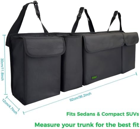 PIDO Hanging Trunk Organizer, SUV Backseat Storage Bag - Image 2
