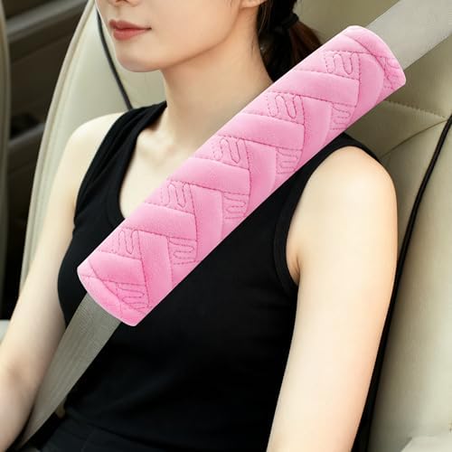 Amooca 2-Pack Braid Pattern Seat Belt Covers Shoulder Pads by Amooca