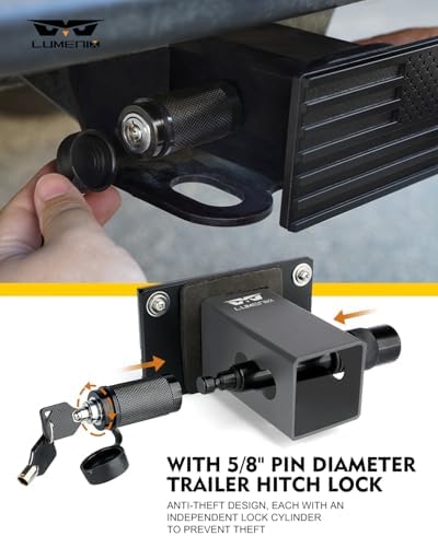 LUMENIX Aluminum Tow Trailer Hitch Cover Heavy Duty 2" Inch Receivers Plug - Image 2