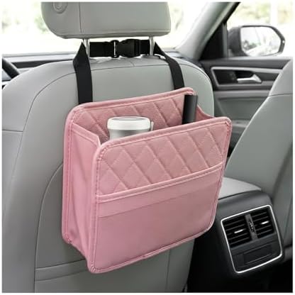 Car Seat Back Organizer, Waterproof Leather Auto Backseat Storage Pocket by Pxobiug