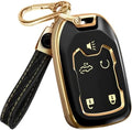 Lucrum Compatible with Chevy, Buick Key Fob Cover & Keychain by Lucrum