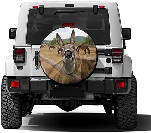 Funny Donkey Spare Tire Cover by Foruidea