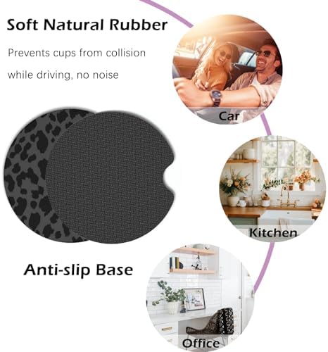 KARREAL 2 Pcs Car Cup Coasters - Image 5