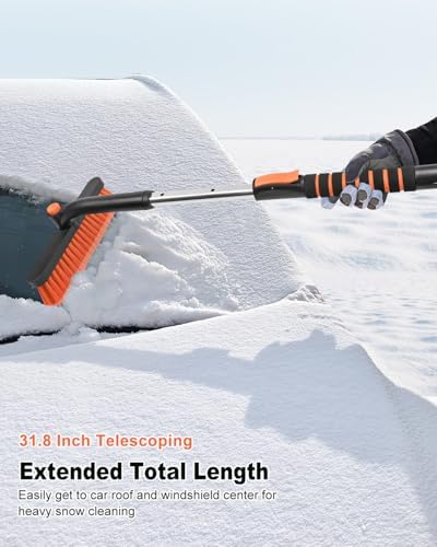 SEAAES Ice Scraper with Snow Brush, Snow Removal - Image 4