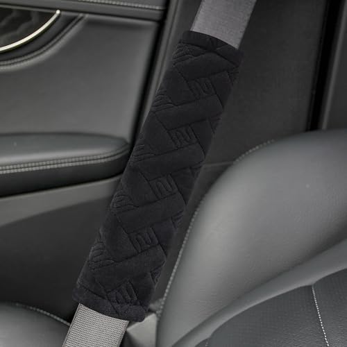 Amooca 2-Pack Braid Pattern Seat Belt Covers Shoulder Pads - Image 6