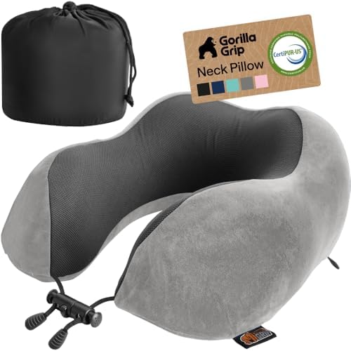 GORILLA GRIP Travel Neck Pillow by GorillaGrip