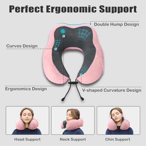 Travel Pillow, Memory Foam Neck Pillow - Image 4