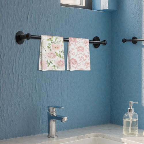 2 Pcs Floral Rose Patterns Kitchen Towels Dish Towel - Image 4
