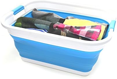 SAMMART Set of 2-41L Collapsible Plastic Laundry Basket-Pop Up Storage - Image 4