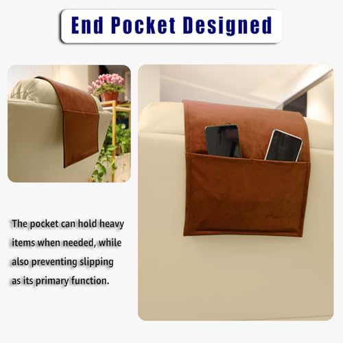 Velvet Recliner Headrest Pillow, Non-Slip Neck Support - Image 6