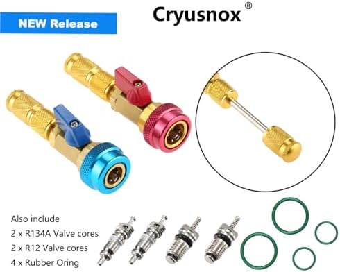 R134A R12 Valve Core Quick Remover Installer, Air Conditioning Adjustable High - Image 2