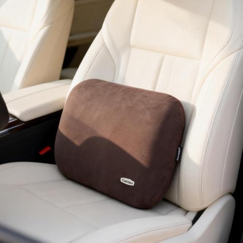 Latex Soft Lumbar Pillow for Recliner Chair Pad Lower Back Pain Relax Brown by Carwales