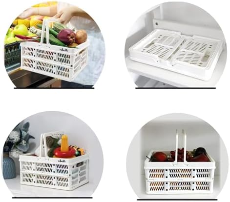 ZHJINGYU crates for storage, plastic baskets for organizing, collapsible - Image 6
