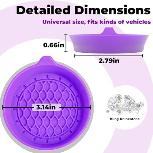 4 PCS Car Cup Coasters, Cup Holder Coaster - Image 2