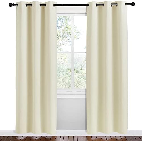 NICETOWN Kitchen Curtains for Decoration, 2 Panels, W42 x L78 inches, Thermal - Image 2
