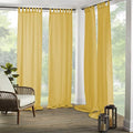 Matine Solid Tab Top Indoor/Outdoor Window Curtain by ElreneHomeFashion
