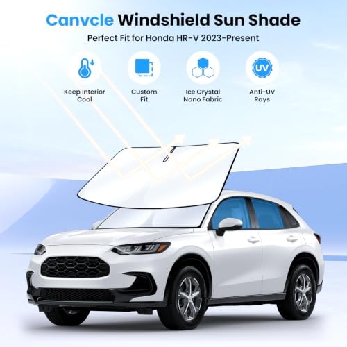 Canvcle Windshield Sun Shade for Honda HR-V 2023-2025 2026 HRV Accessories - Image 2