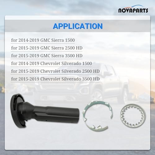 NOVAPARTS 22979267 47830 Tube Spare Tire Carrier Lock Cover and Rings Kit - Image 3