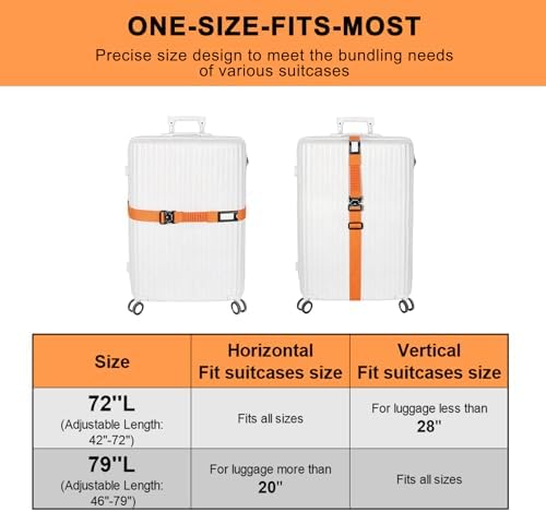 Vigorport Luggage Straps for Suitcases TSA Approved Suitcase Belt - Image 5