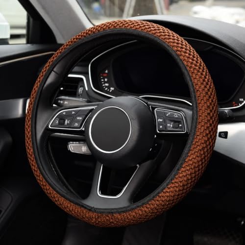 KAFEEK Elastic Stretch Steering Wheel Cover, Universal 15 Inch - Image 3