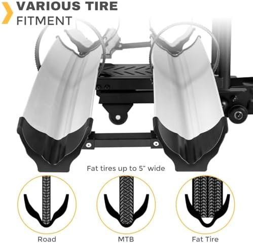 IKURAM R 2 Bike Hitch Mount Platform Carrier, 200 lbs - Image 6
