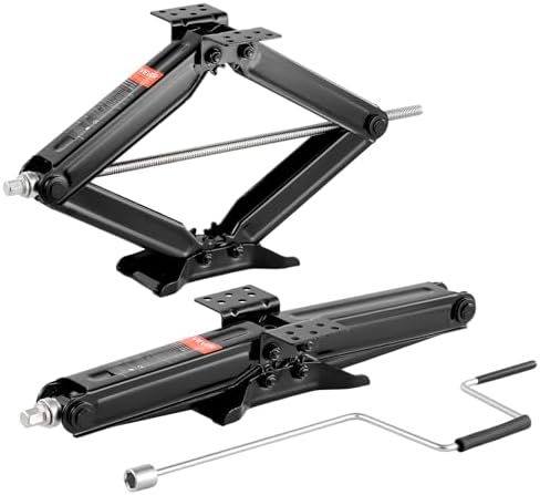 VEVOR 6500 lbs RV Scissor Jacks, 4-23.4 in RV Stabilizer Leveling Scissor Jacks by VEVOR
