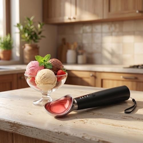 Rechargeable Heated Ice Cream Scoop, Electric Heated Scooper - Image 6
