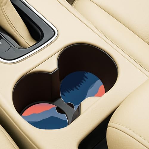 Ceramic Car Coasters – Absorbent Car Cup Holder Coaster Set - Image 3
