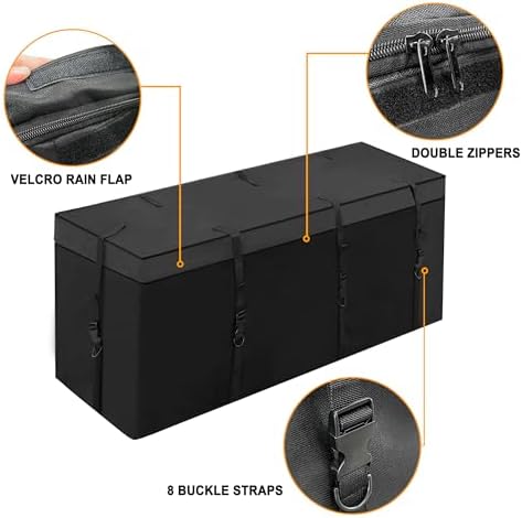 MDSTOP Hitch Cargo Carrier Bag, Waterproof Cargo Bag, 12.5 Cu Ft 53"x20"x20" - Image 5