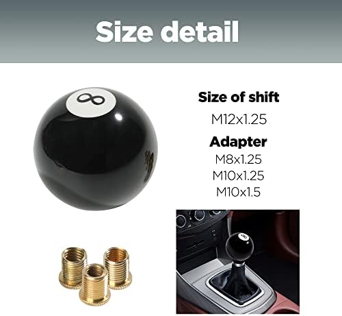 Shift Knob Manual Gear, Round Shift Knob Acrylic Gear, 4 5 6 Speed Universal - Image 2