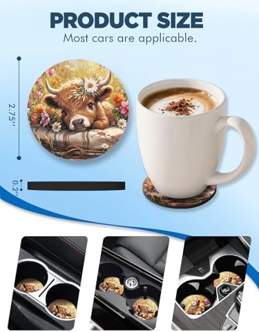 WOCOCN Car Coasters for Cup Holders - Image 6