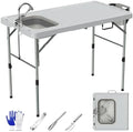 Foldable Fish Cleaning Table, Portable Camping Table by aoole