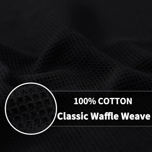 Homaxy 100% Cotton Waffle Weave Dish Cloths, 12 Pack - Image 2