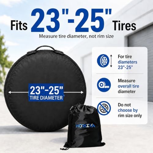 Tire Storage Bags, 4 Pack, Fits 23-25" Overall Tire Diameter - Image 2