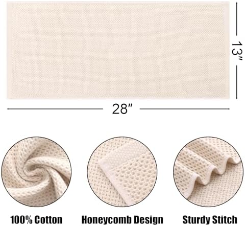 Kitinjoy 100% Cotton Waffle 6-Pack Kitchen Towels - Image 2