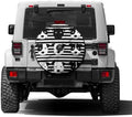 Black White Stripes Dog Heads Spare Tire Cover by Foruidea