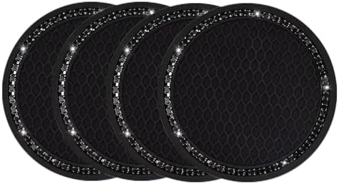 Yousheng PCS Bling Car Cup Coaster, Universal Holder Insert Rhinestone Anti - Image 3