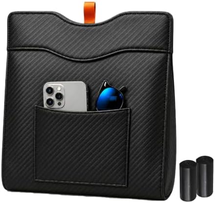 COZILO Leather Car Trash Can, Leak-Proof Odor-Lock Car Garbage Can by Cozilo