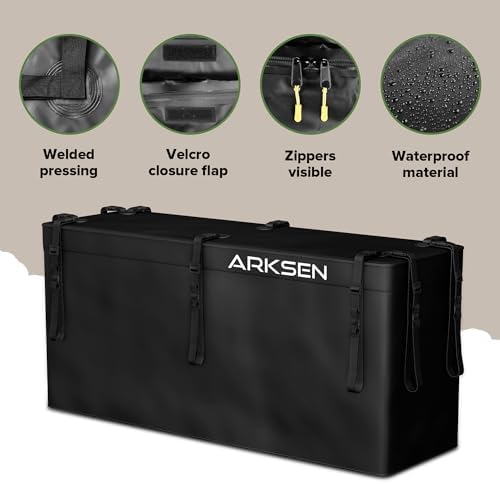 ARKSEN 53" x 19" x 5" Steel Hitch Cargo Carrier - Image 7