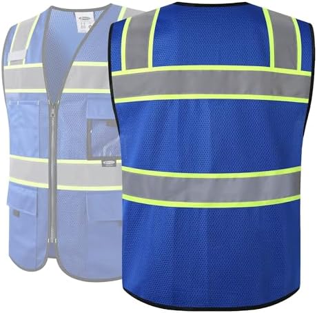 JKSafety Safety Vest for Men Women Hi Vis Relfective Vest - Image 5
