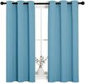 NICETOWN Thermal Insulated Curtains, Teal Blue, 34 by 45in by NICETOWN