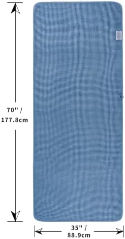 POLYTE 430 GSM Poly Blend Microfiber Waffle Bath Sheet XL Set, 35x70 in - Image 2