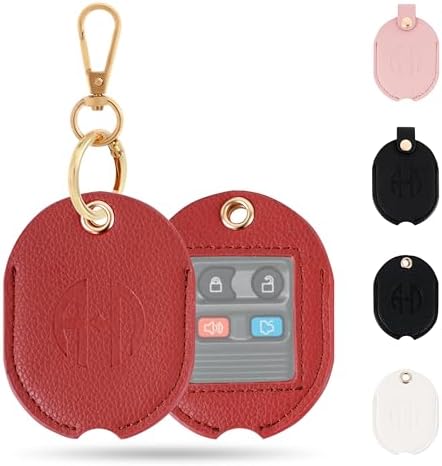 Leather Remote Key Fob Sleeve for Broken Car Key Loop Replacement by Anhbkar