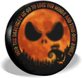 GENANY Gothic Skeleton Halloween PVC Leather Spare Tire Cover Size 16 by GENANY